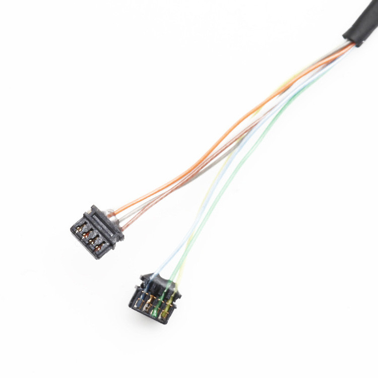 Fabrica personalizada de 0,6 Pitch JST 04XSR para JST 10XSR IDC Wire Harness Cable Assembly