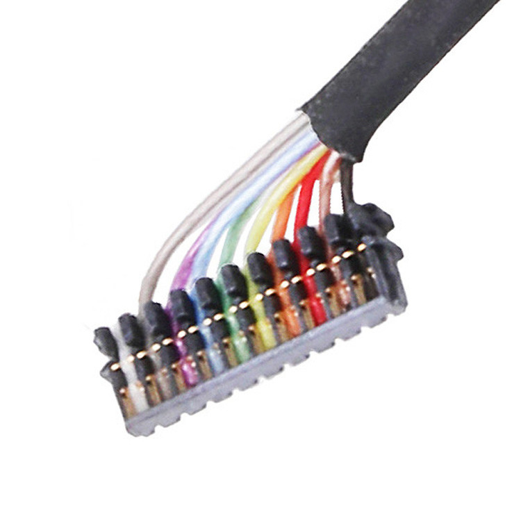 Fábrica de montagem de cabos personalizados de 0,6 PITCH JST 04XSR-36KHF 06XSR-36KHF 10XSR-36KHF Micro conectores coaxial