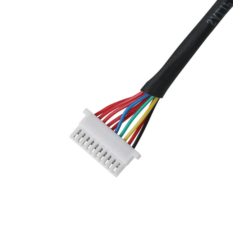 Lvds Cable 10P JST SHLP-10V-S-B para Semi-Stripped Harnesses Conjuntos de Cabos Coaxial Personalizados Automóveis