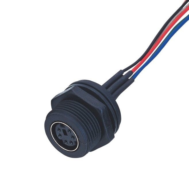 Fábrica MD WF 6 Pin Mini Din Cable, IP67 Cable Isobús Directo Lvds Display Connector