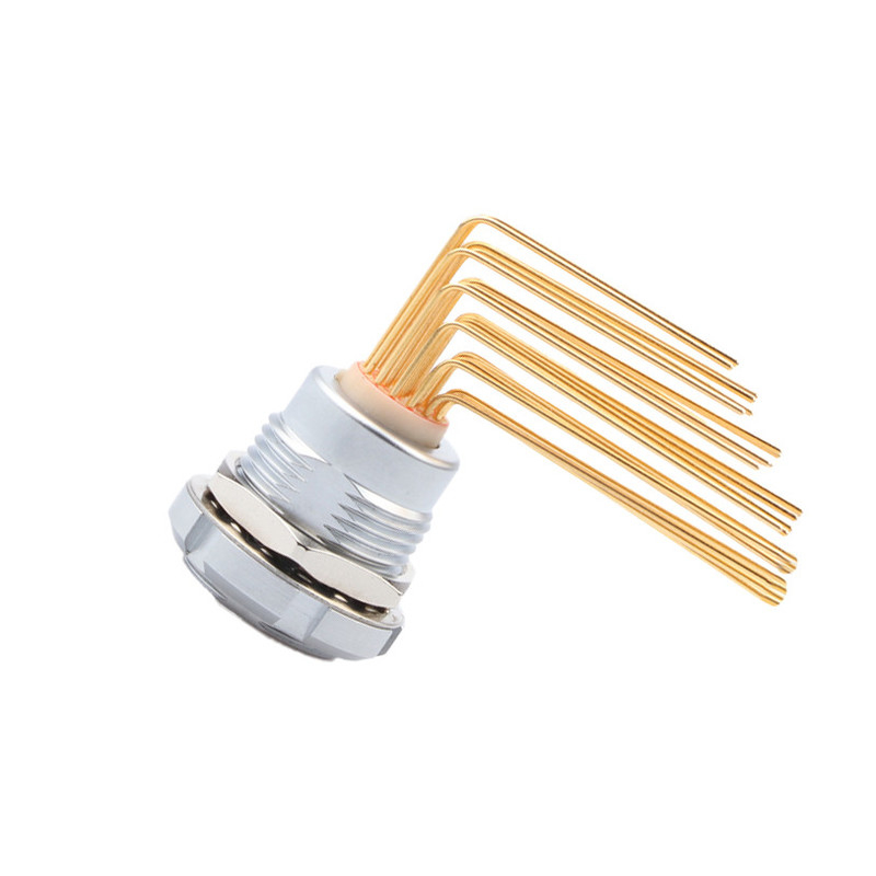 Z2 26 Pin Conectores circulares à prova d'água Dois Nut 90° Ângulo Pin Core interno e externo Nut Socket fixo