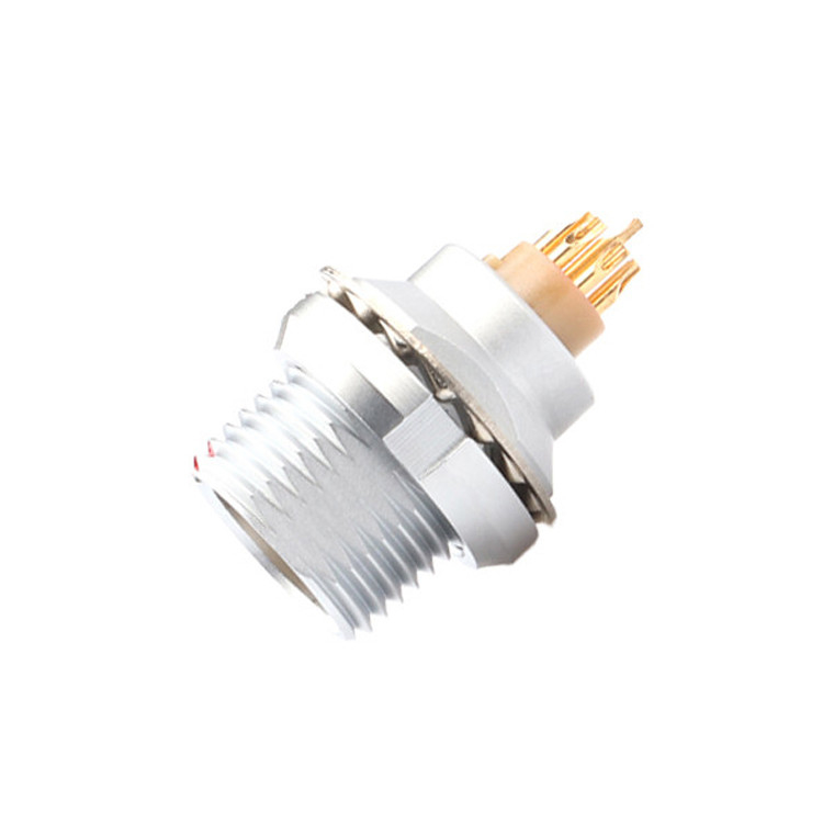 Conector circular redondo à prova d'água de 8 pinos tipo Push Pull