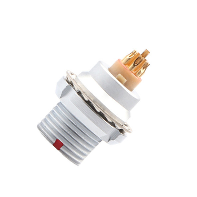 Conector circular redondo à prova d'água de 8 pinos tipo Push Pull