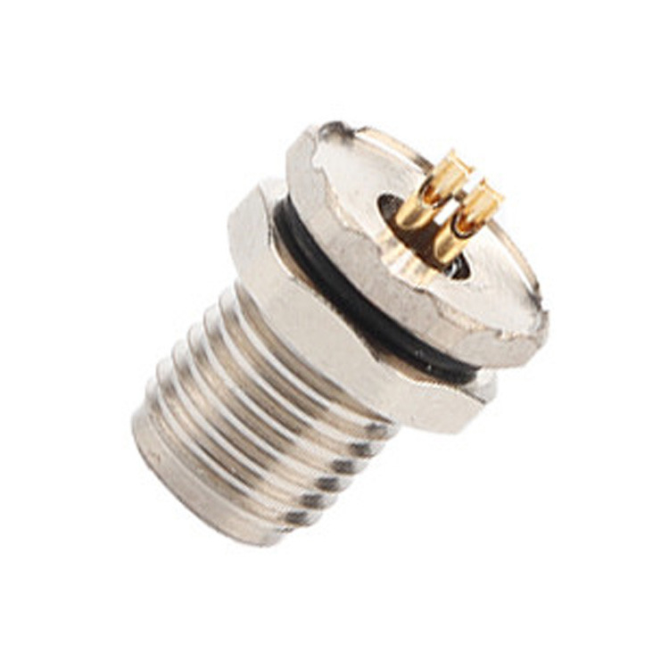 M5 Código-A Painel de conector industrial circular à prova d'água de 4 pines, flange PCB, tomada masculina e feminina IP67