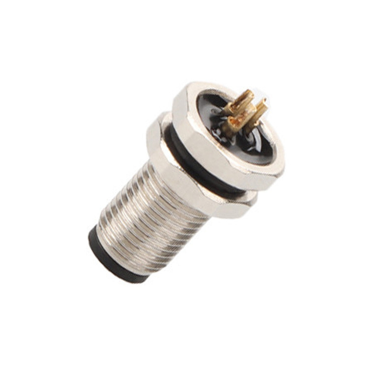 Conector circular M5 Código-A 2Pin 3Pin 4Pin Conectores industriais M5Z03AA0OCJ009-M5 fechadura frontal