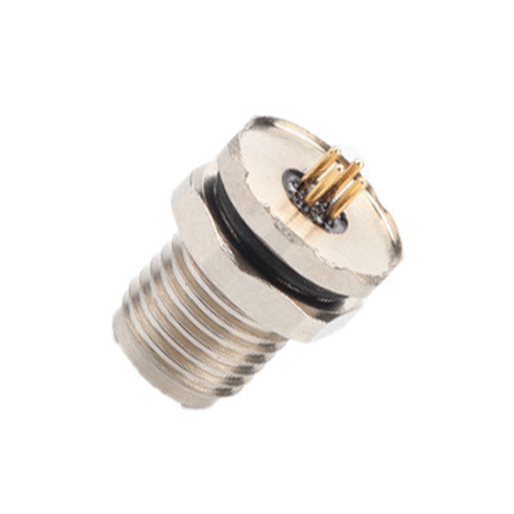 Fábrica de conexão circular personalizada M5 código-A 4Pin série à prova d'água Female Mate com M5 painel flange soquete masculino PCB