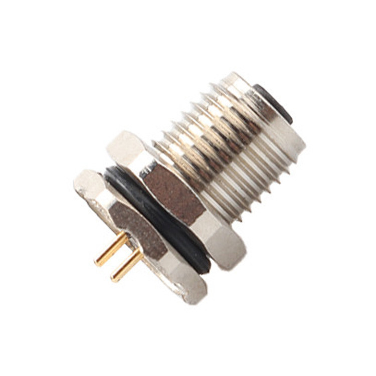 Fábrica de conexão circular personalizada M5 código-A 4Pin série à prova d'água Female Mate com M5 painel flange soquete masculino PCB