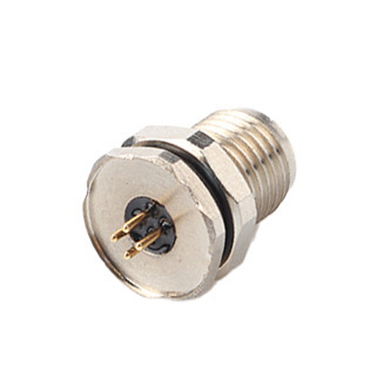 Fábrica de conexão circular personalizada M5 código-A 4Pin série à prova d'água Female Mate com M5 painel flange soquete masculino PCB