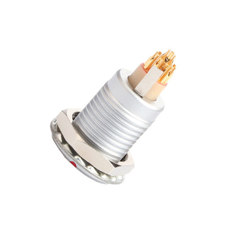 Série B Z5 14 pin com pin de aterramento fixação interna puxar puxar auto-bloqueio conector