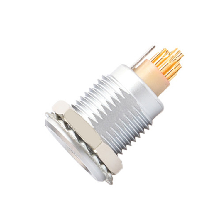 Série B Z5 14 pin com pin de aterramento fixação interna puxar puxar auto-bloqueio conector
