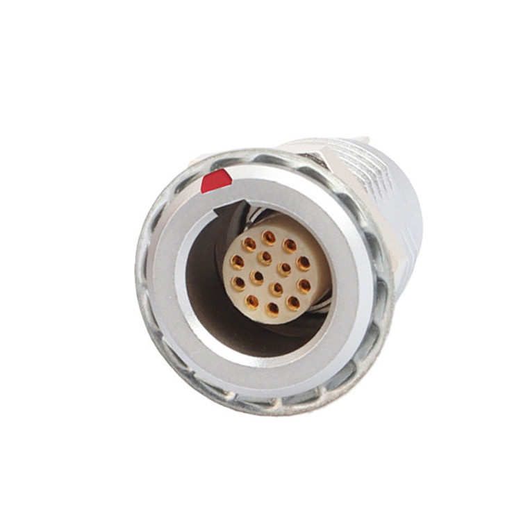 Série B Z5 14 pin com pin de aterramento fixação interna puxar puxar auto-bloqueio conector