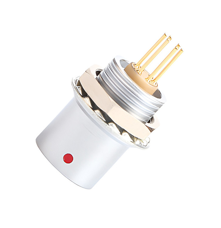 IP68 Push Pull Self Locking Industrial Control Série B Z6 6 pin Fêmea para 6 pin Sensor de sinal conector circular