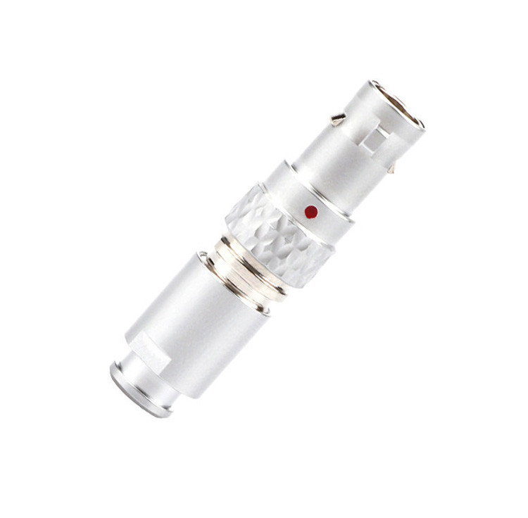 Conectores de controlo industrial de fábrica Série B T7 Plug recto Push-Pull curto Auto-bloqueio