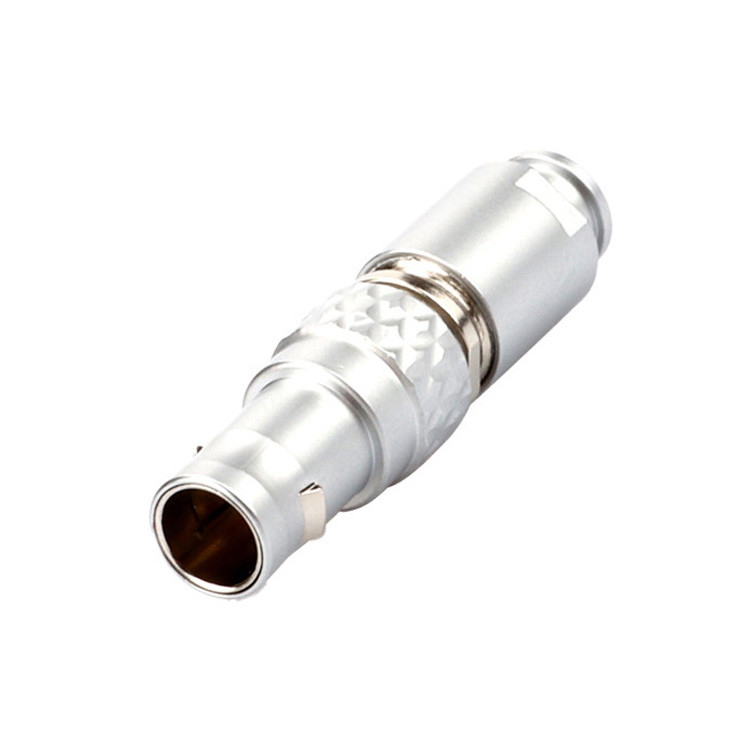 Conectores de controlo industrial de fábrica Série B T7 Plug recto Push-Pull curto Auto-bloqueio
