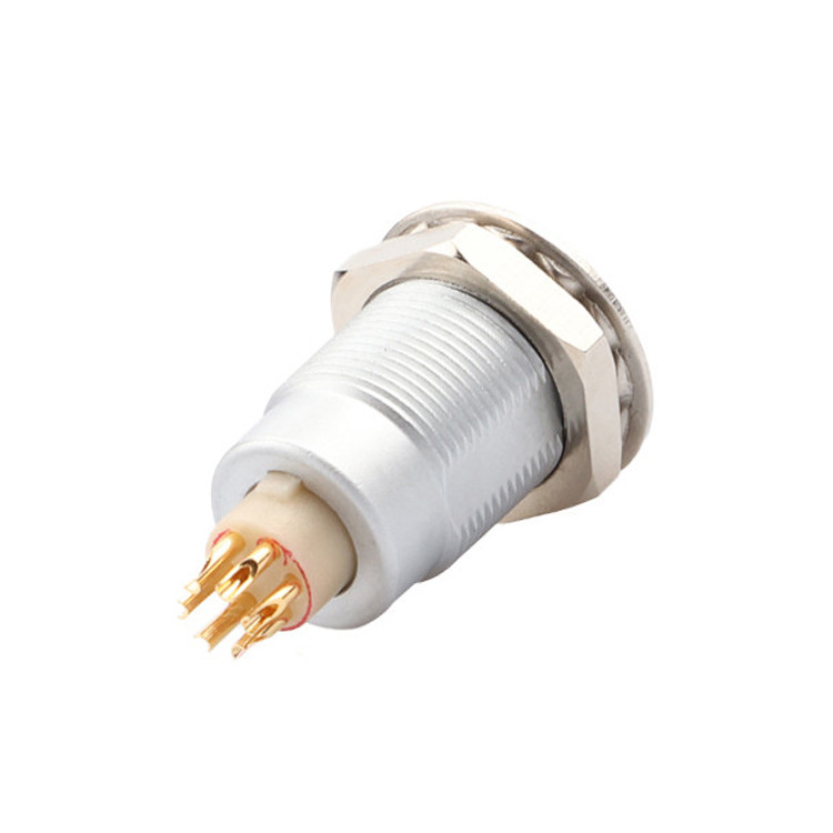 Push Pull Self Locking Z1 Series 6 pin conector circular Feminino Impermeável Industrial