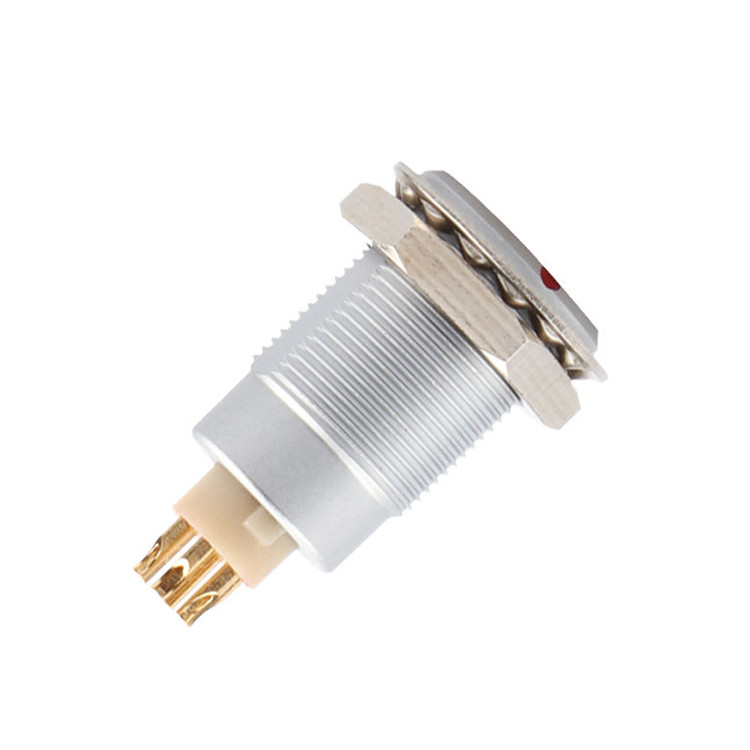 Push Pull Self Locking Z1 Series 6 pin conector circular Feminino Impermeável Industrial