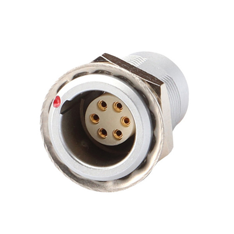 Push Pull Self Locking Z1 Series 6 pin conector circular Feminino Impermeável Industrial