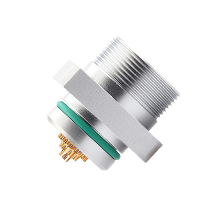 Conectores médicos aeroespaciais de qualidade industrial - Conector de tomada feminina à prova d'água da série B ZX 30 pin