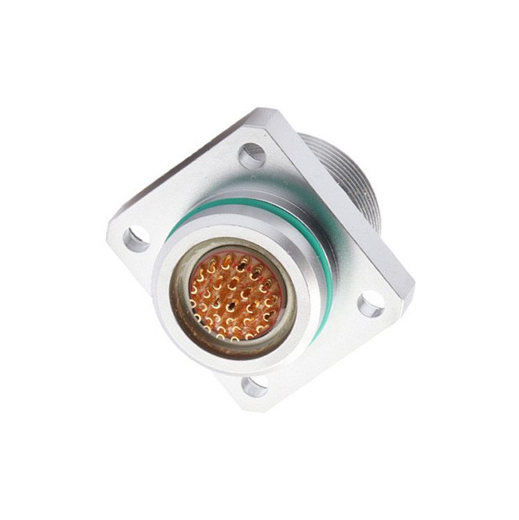 Conectores médicos aeroespaciais de qualidade industrial - Conector de tomada feminina à prova d'água da série B ZX 30 pin