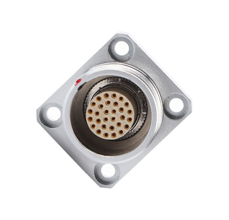 Conectores médicos aeroespaciais de qualidade industrial - Conector de tomada feminina à prova d'água da série B ZX 30 pin
