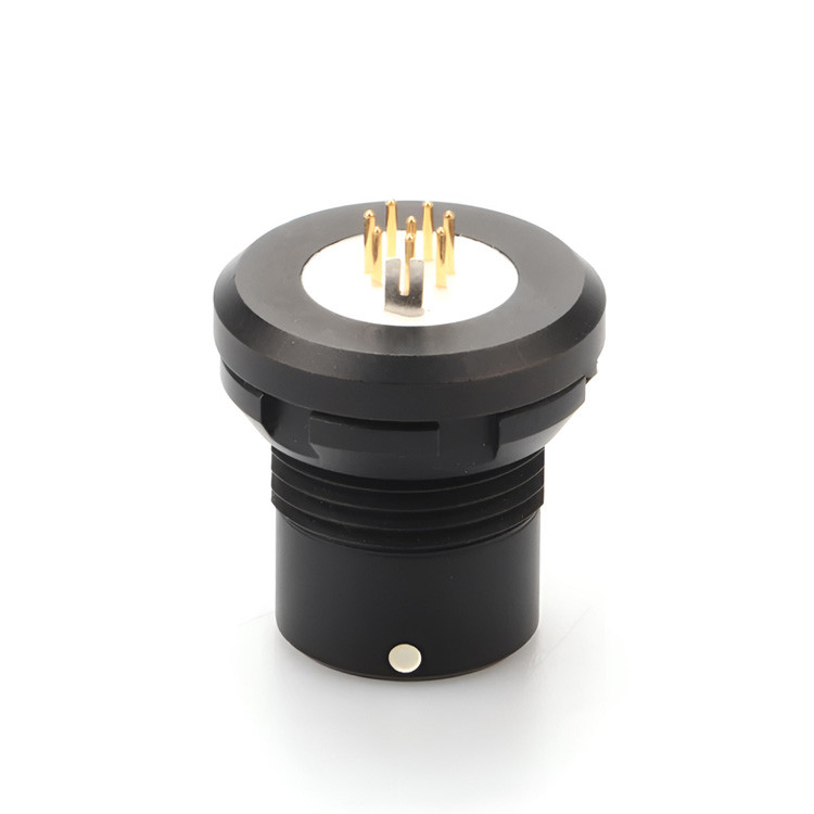 Transmissão de dados de alta velocidade - Conector circular à prova d'água industrial Conector militar feminino da série X 8P