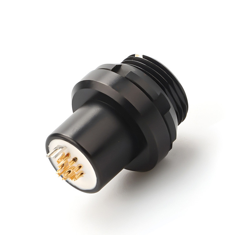 Transmissão de dados de alta velocidade - Conector circular à prova d'água industrial Conector militar feminino da série X 8P