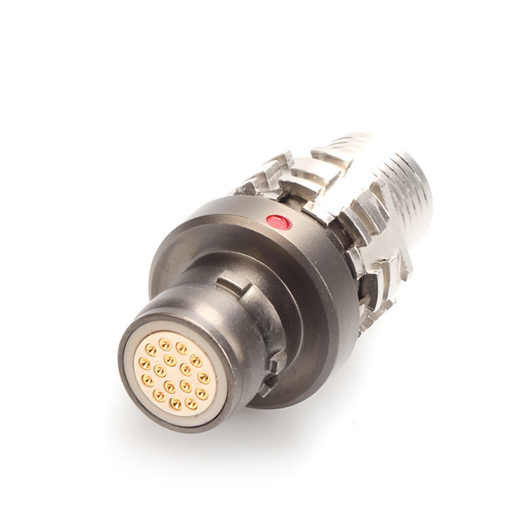 Conector impermeável militar, macho e fêmea, série 16P R, industrial, com nível de proteção de IP6K8