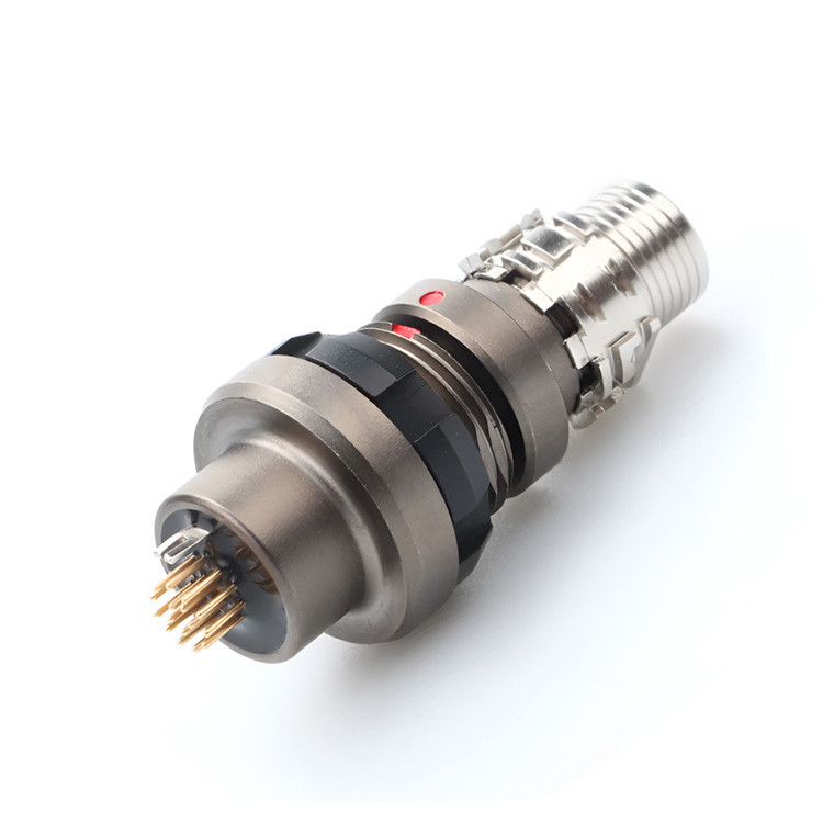 Conector impermeável militar, macho e fêmea, série 16P R, industrial, com nível de proteção de IP6K8
