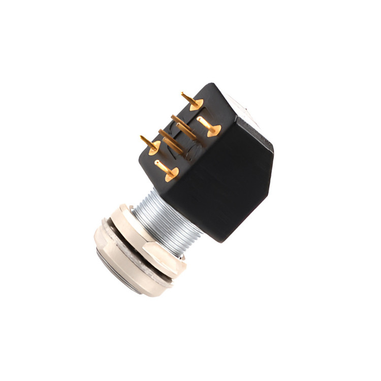 Série B Z12 4Pin Double Nut Fixed Angle Socket 90° Angled Double Nut Fixed para placas de circuito impresso