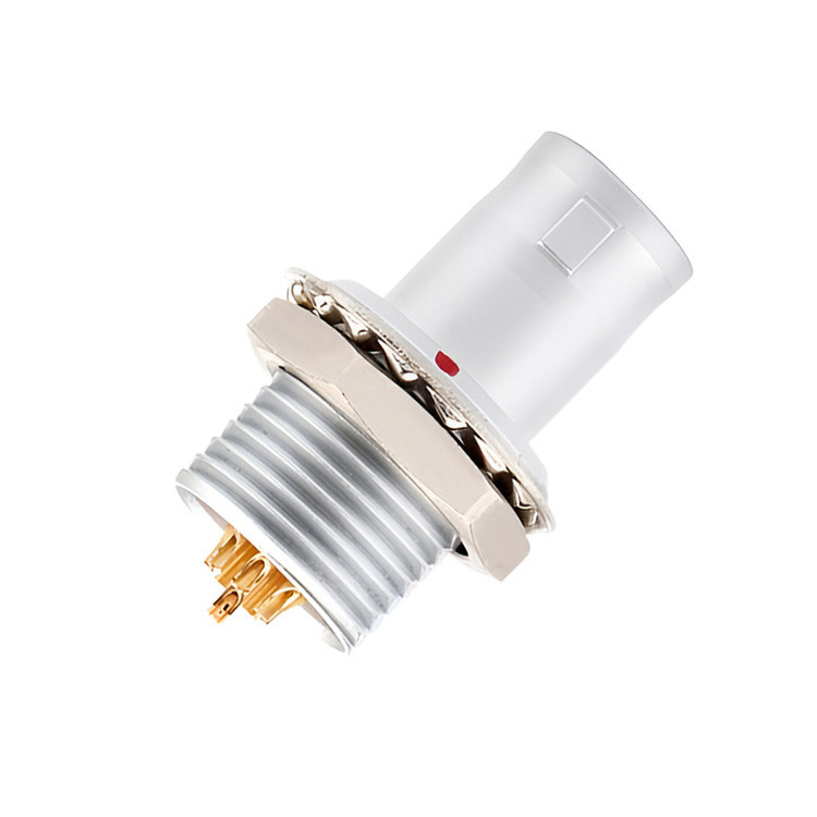 Conector circular multi-núcleo de tipo B da série Push Pull, 2 ~ 32 núcleos de agulha de soldagem (direita ou em ângulo)