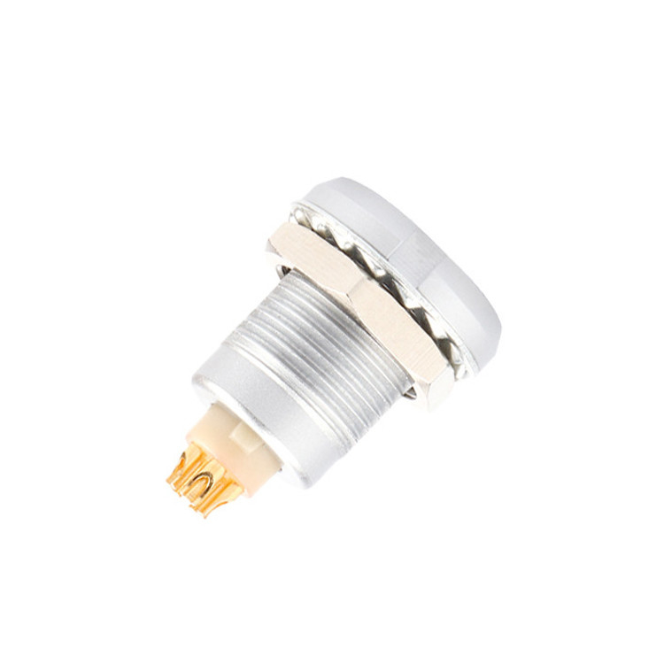 Industrial impermeável série B Z2 5 pin duplo de nozes soldadura placa de circuito impresso pin núcleo reto e angular