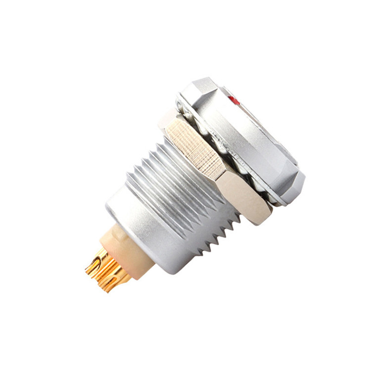 Industrial impermeável série B Z2 5 pin duplo de nozes soldadura placa de circuito impresso pin núcleo reto e angular