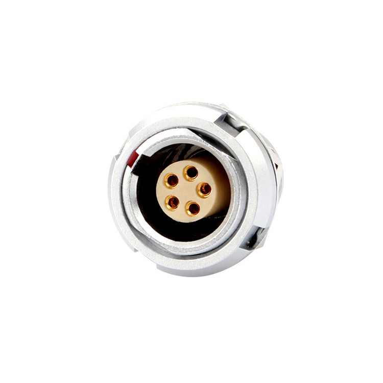 Industrial impermeável série B Z2 5 pin duplo de nozes soldadura placa de circuito impresso pin núcleo reto e angular