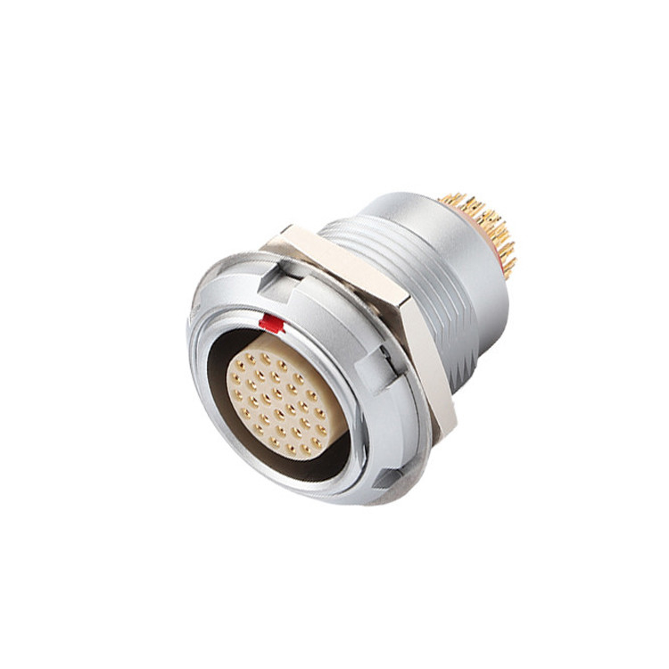 Industrial impermeável série B Z2 5 pin duplo de nozes soldadura placa de circuito impresso pin núcleo reto e angular