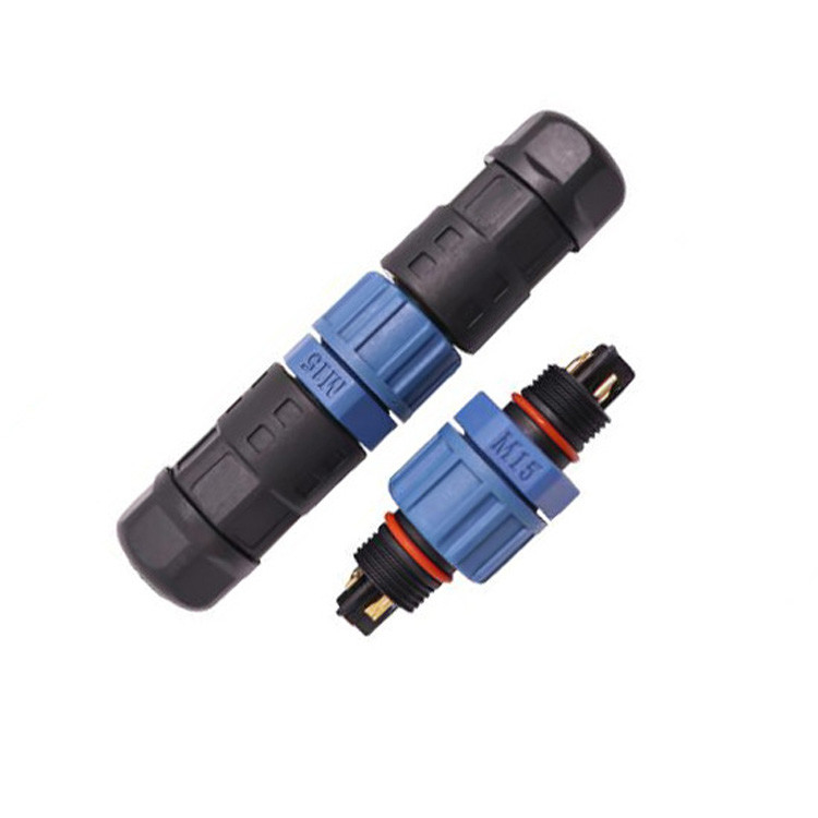 IP67 Impermeável M15 Conector Circular Industrial Conector de Conjunto Tipo Soldador Com 2 3 Pins