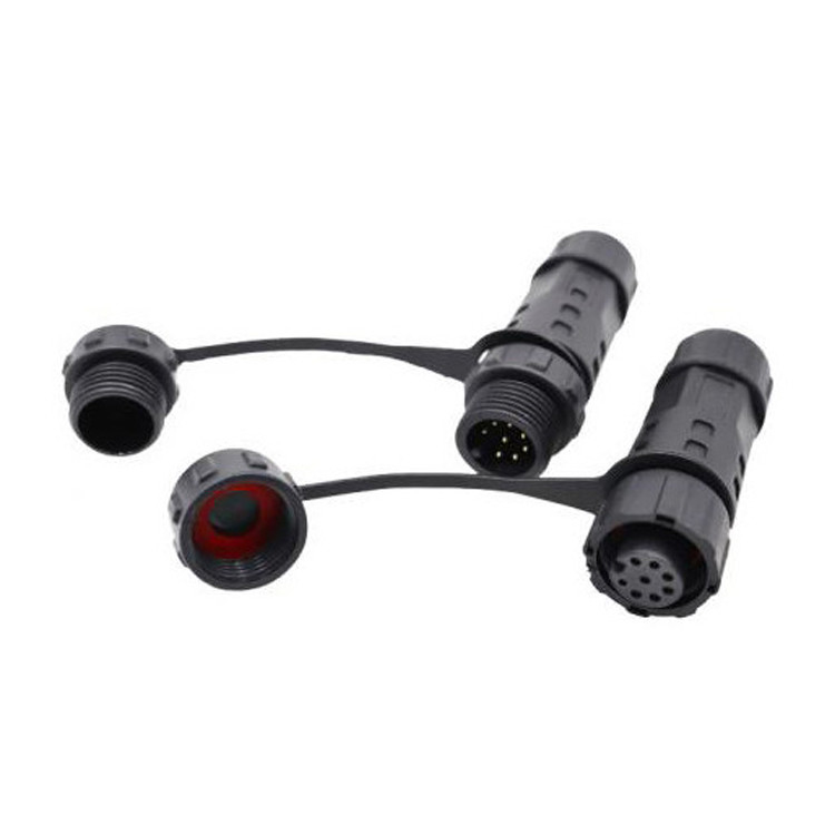 Fábrica Mini M12 8 pin conector de conector circular impermeável Industrial IP67 Homem / Mulher