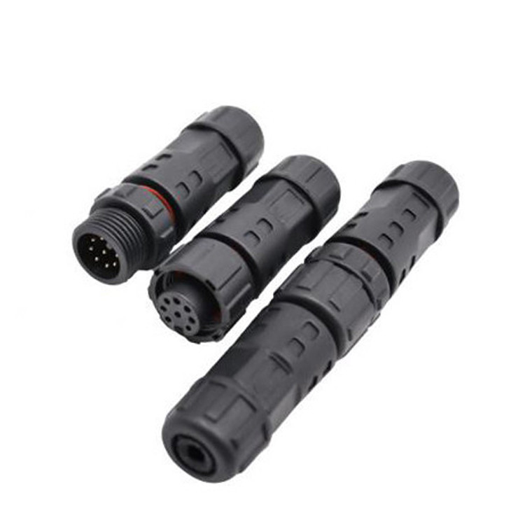 Fábrica Mini M12 8 pin conector de conector circular impermeável Industrial IP67 Homem / Mulher