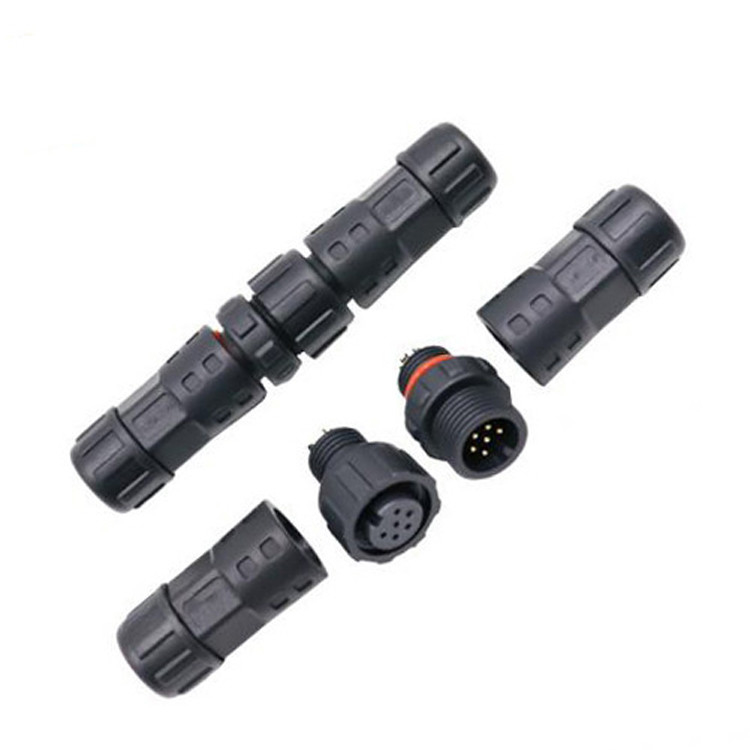 Fábrica Mini M12 8 pin conector de conector circular impermeável Industrial IP67 Homem / Mulher
