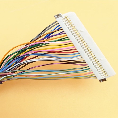 Tomada conduzida do Pin de  30 do conjunto de cabo do arco-íris LVDS do conversor do Lcd 40 a Pin DF13-40DP