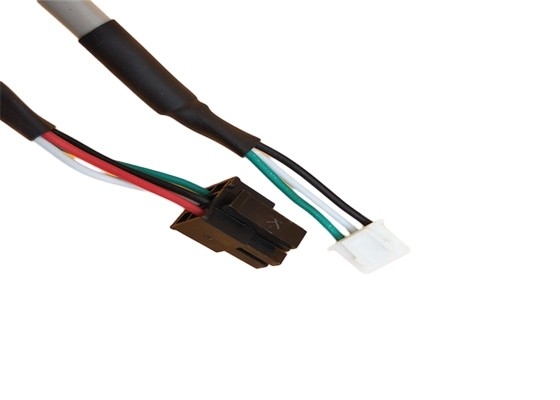 O Pvc prende o micro do chicote de fios coube o conector preto de 3.0mm 2*2p Molex 43025 4 a Pin Jst - Xh 2464