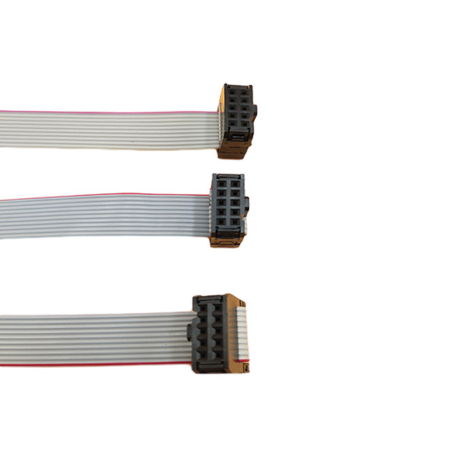 Conjunto de cabo liso da fita da ferramenta do friso com o conector fêmea do passo do Pin 2.54mm de IDC 10