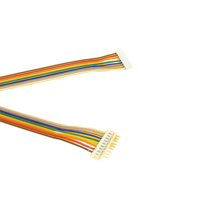 Cabo de fita liso eletrônico do arco-íris, cabo liso do conector do conector do passo de 2.0mm