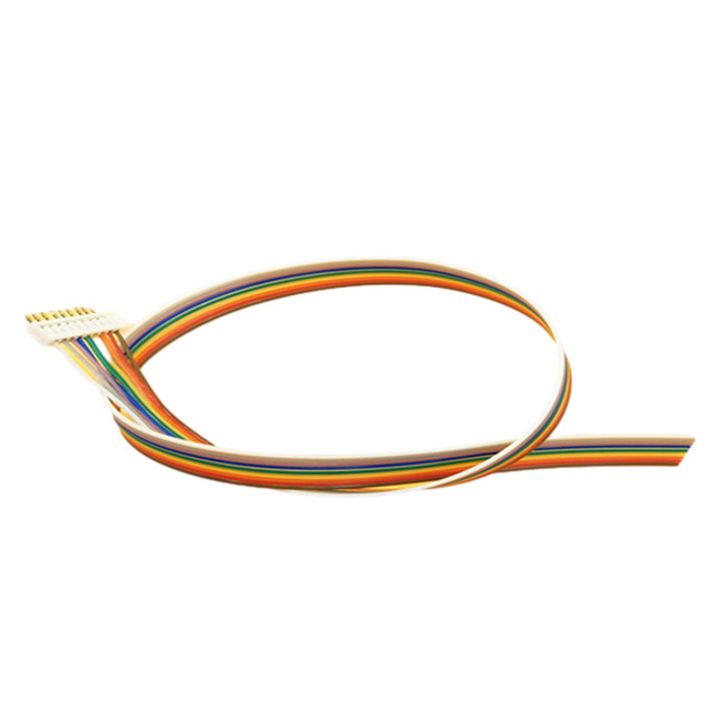 Cabo de fita liso eletrônico do arco-íris, cabo liso do conector do conector do passo de 2.0mm