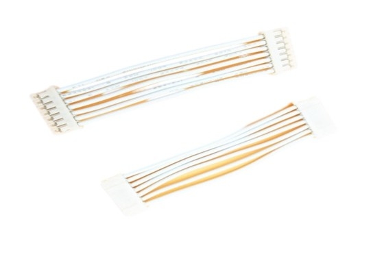 Chicote de fios feito sob encomenda branco do fio UL1007 cada conector fêmea do pH 2.0mm do lado PHR-7 Pa66