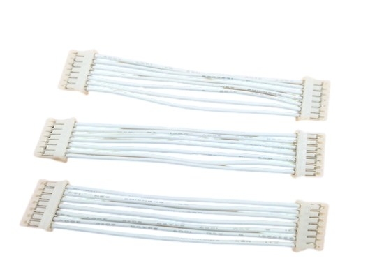 Chicote de fios feito sob encomenda branco do fio UL1007 cada conector fêmea do pH 2.0mm do lado PHR-7 Pa66