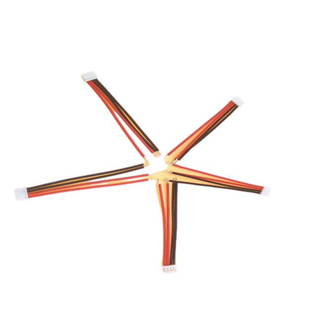 Fêmea do passo de MOLEX 51021 4pin 1.25mm com os 24 chicotes de fios do fio de AGW para a massa