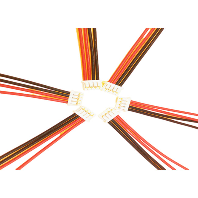 Fêmea do passo de MOLEX 51021 4pin 1.25mm com os 24 chicotes de fios do fio de AGW para a massa
