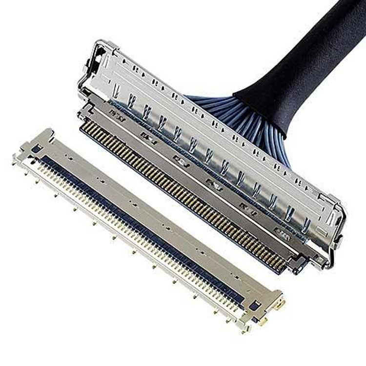 Mellanox CABLINE-CA II PLUS Conector micro-coaxial com tipo de acoplamento horizontal, 0,4 mm pitch, 20680 20788 20789 20790