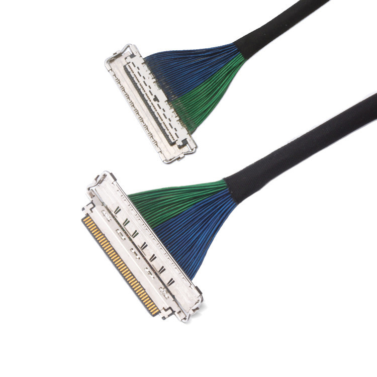 Cable LVDS de blindagem EMI com conector micro-coaxial I-Pex de 0,4 mm, com 20788 20679 30-pin 40-pin 50-pin