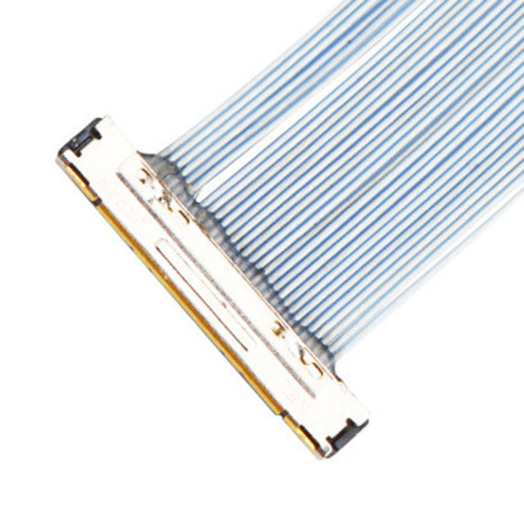 Para câmaras de vigilância, um conjunto de cabo micro-coaxial com pitch de 0,25 mm KEL XSLS20-30
